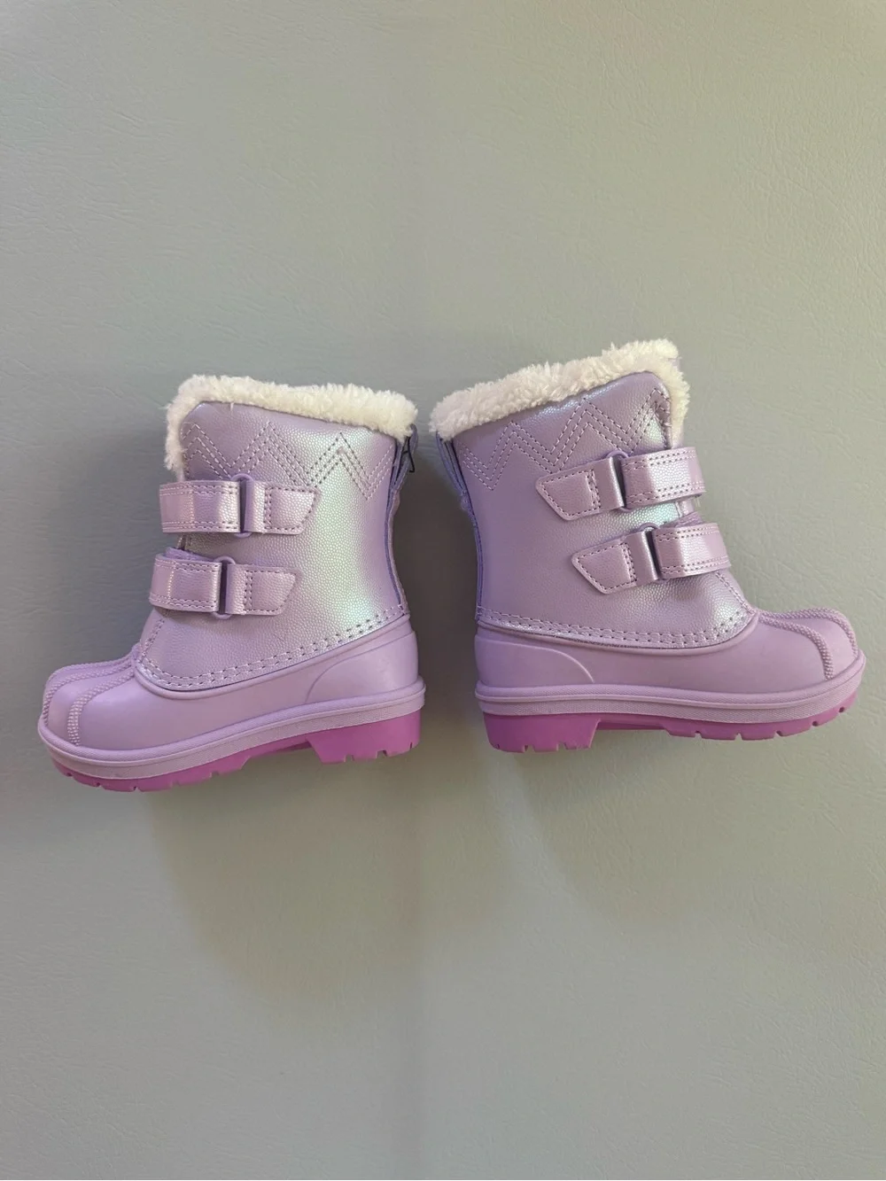 Cat & Jack Kids Girls Purple Snow Boots Waterproof Sizes 5 Toddler New no Tags